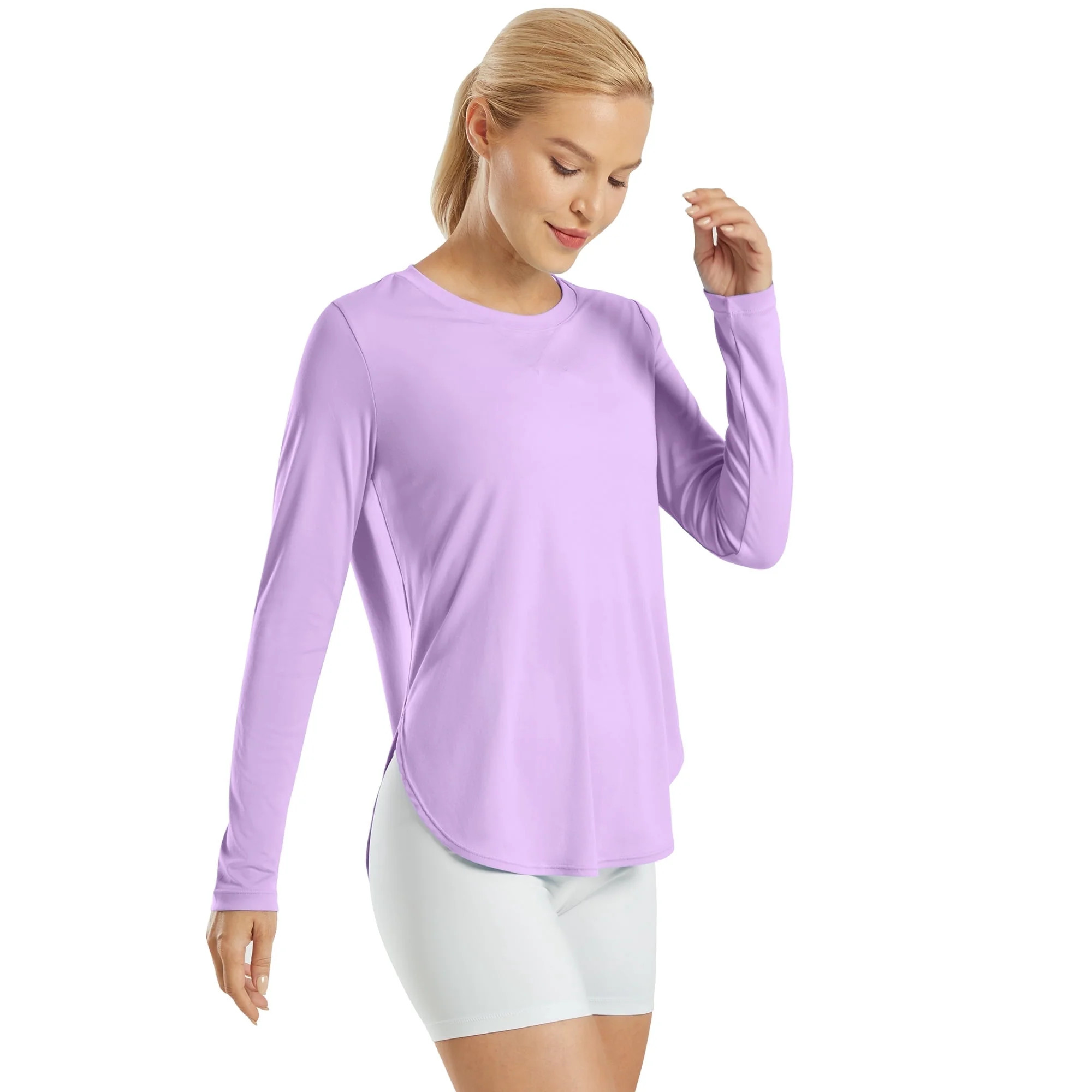 G4Free Women's UPF 50+ UV Shirts Long Sleeve Workout Sun Shirt Outdoor Gym Hiking Tops Quick Dry ... | Walmart (US)