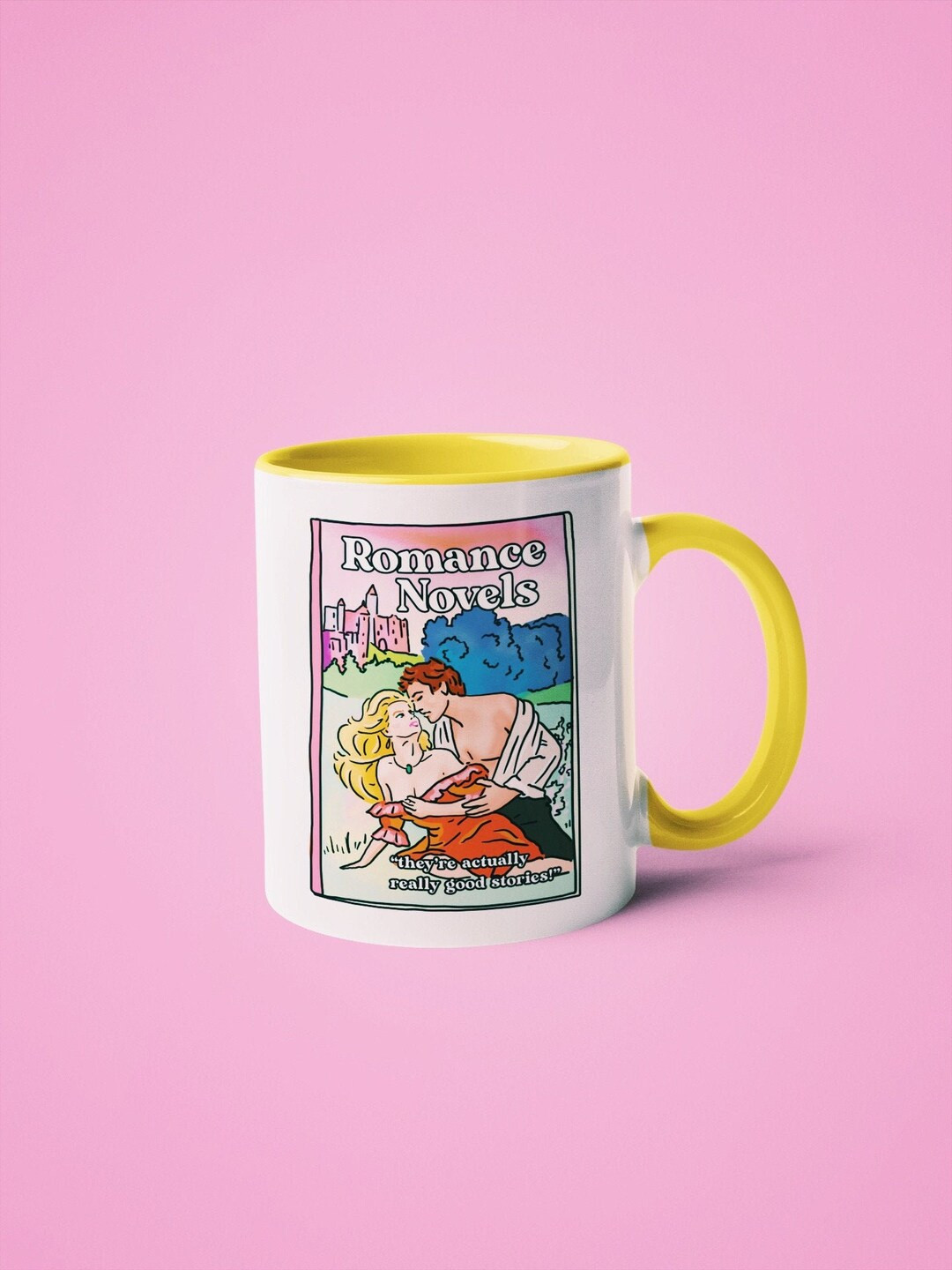 Romance Novels - They're Actually Really Good Stories Mug with Color Inside | Etsy (US)