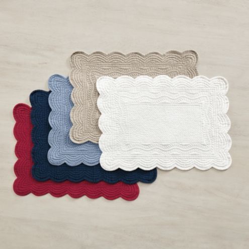 Marseille Set of 4 Linen Rectangular Placemats | Ballard Designs | Ballard Designs, Inc.