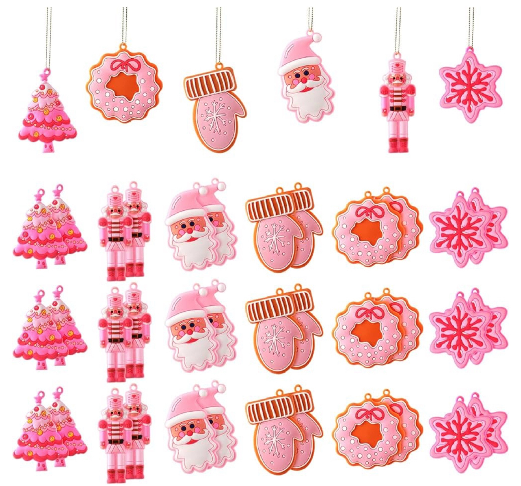 24 Pieces Christmas Snowman Hanging Ornaments Christmas Tree Ornaments Christmas Santa Ornaments Cute Traditional Christmas Ornament Christmas Tree Ornaments for Xmas Party Decors, Pink

#LTKHome #LTKHoliday #LTKSeasonal