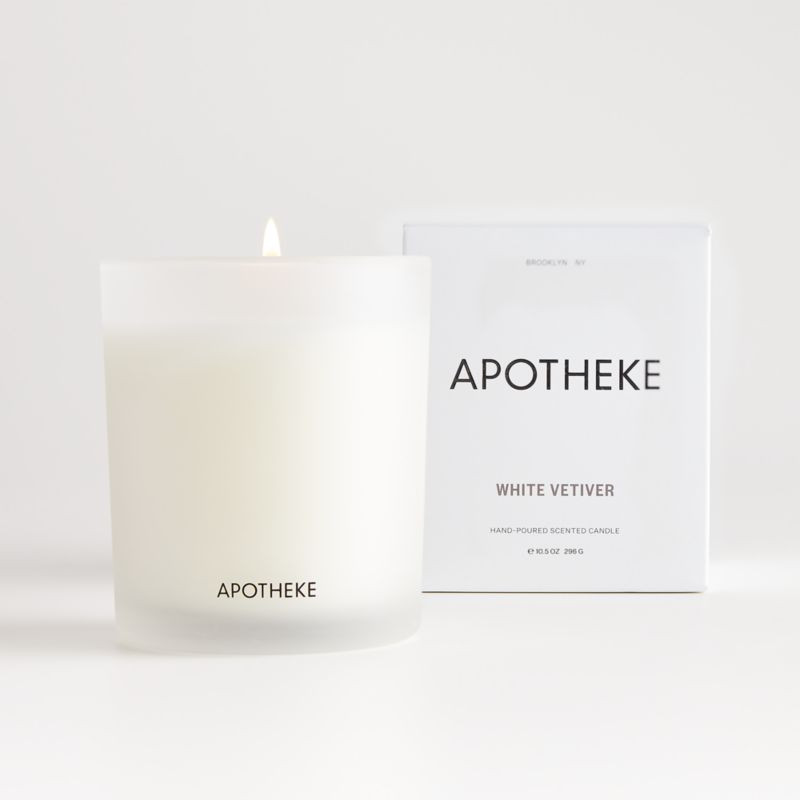 Apotheke White Vetiver Boxed Candle + Reviews | Crate & Barrel | Crate & Barrel