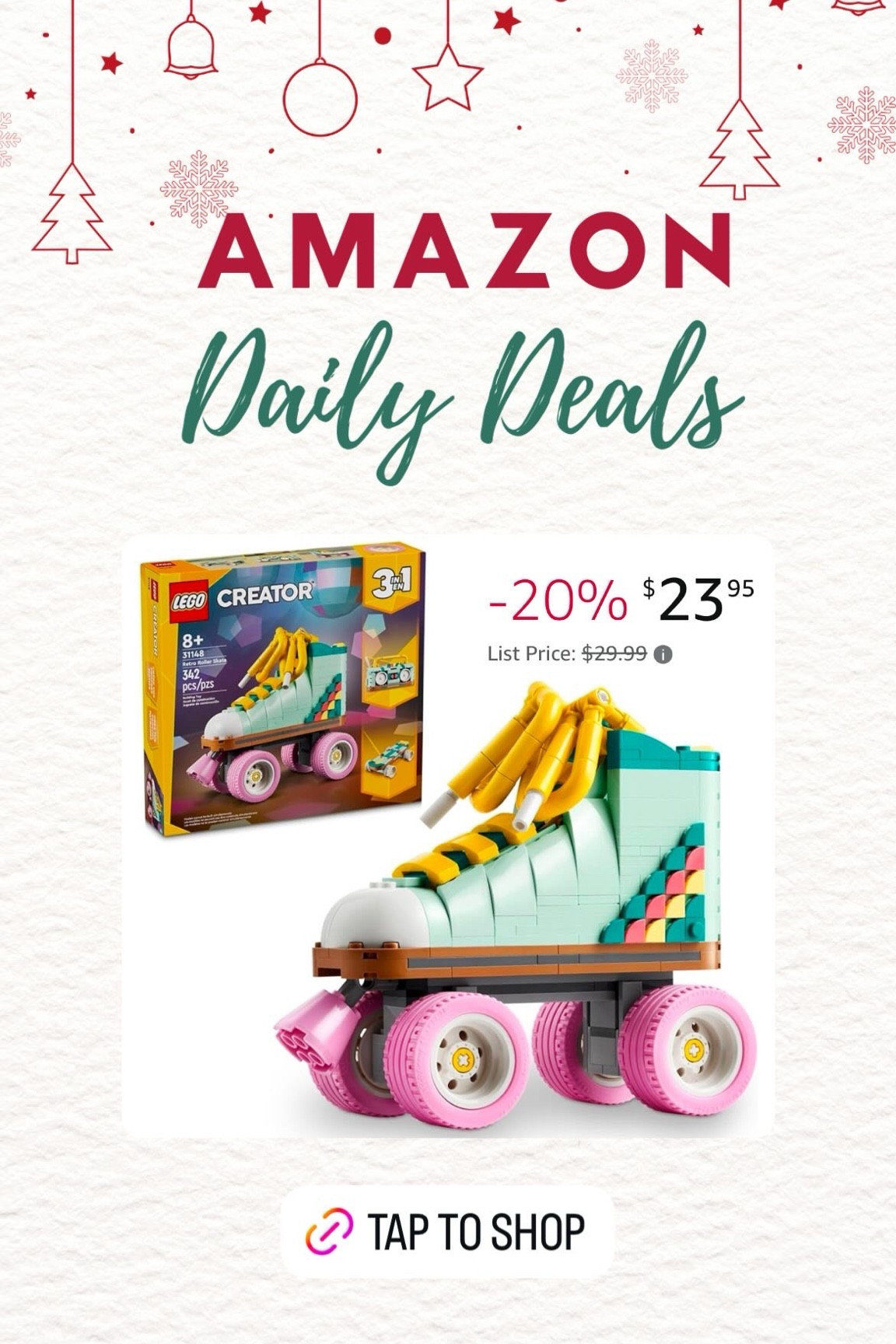 3 in 1 Retro Roller Skate Building Kit! 
#amazondeal #giftsforkids #giftforher

#LTKSaleAlert #LTKHoliday #LTKGiftGuide