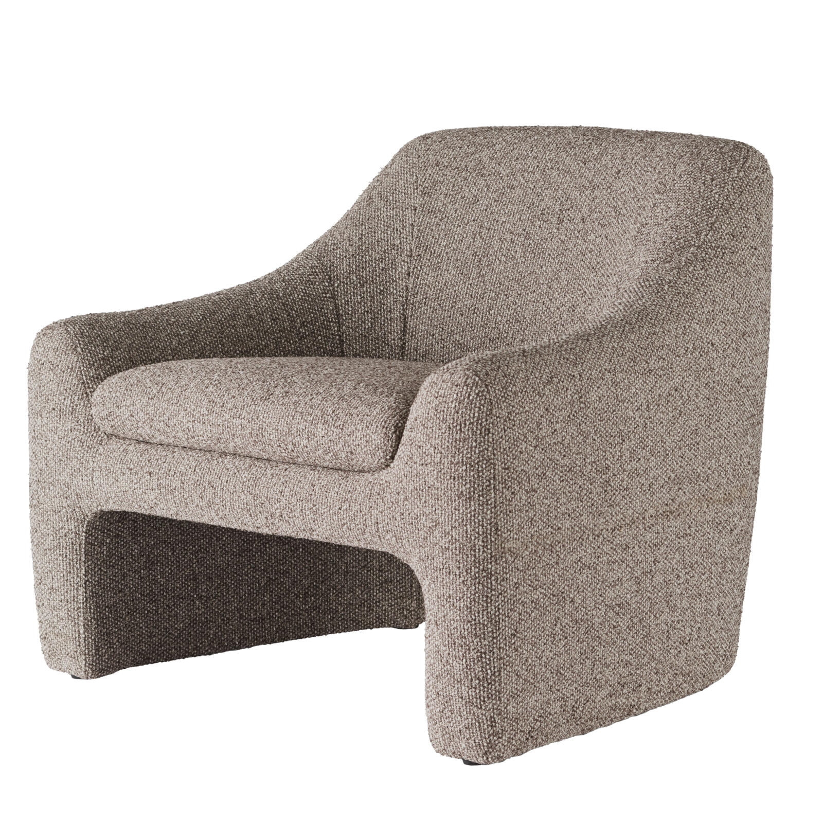 Better Homes & Gardens Emerson Curvy Accent Chair, Truffle Brown Boucle | Walmart (US)