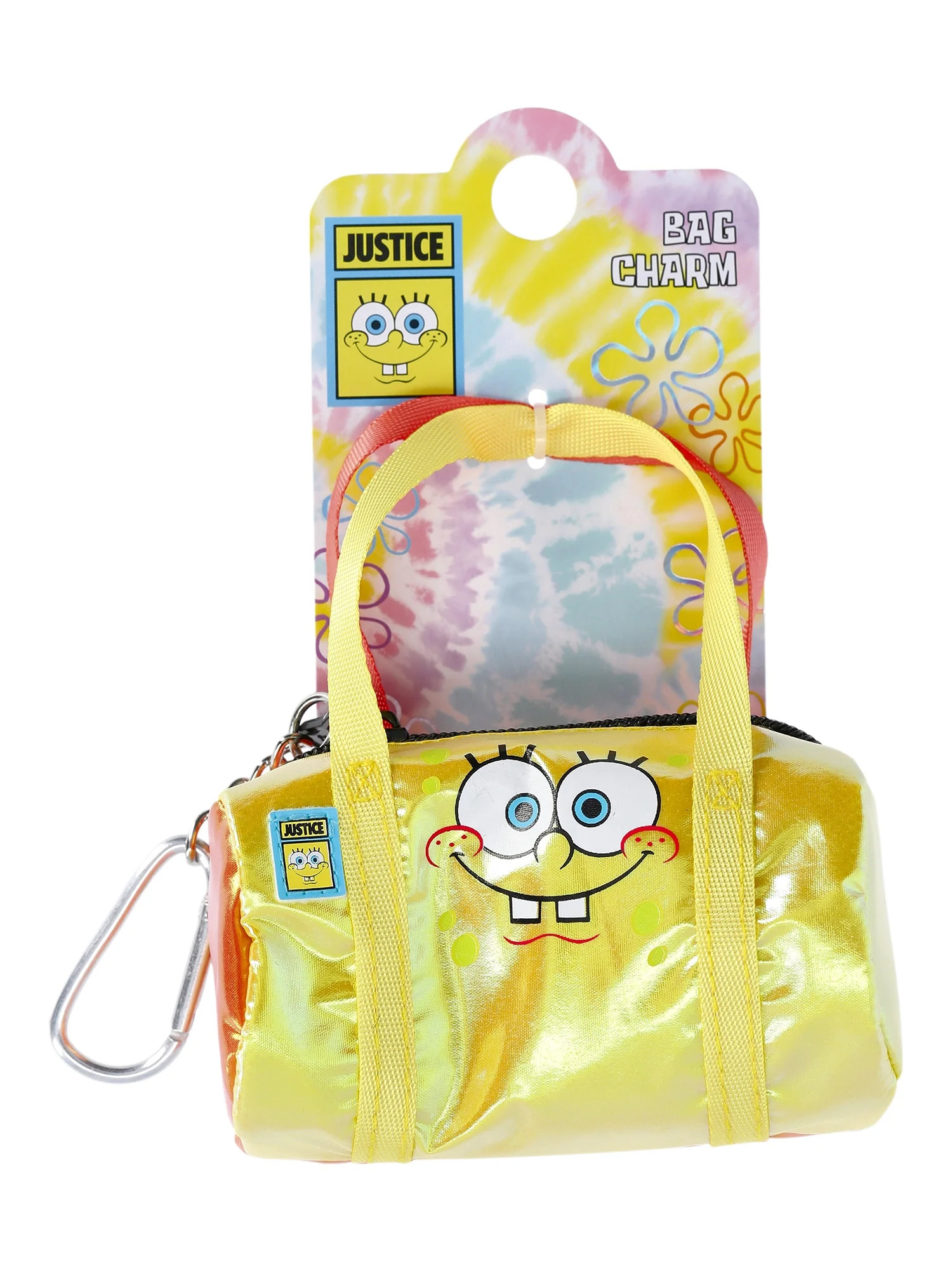 Justice Girls X SpongeBob SquarePants Mini Duffle Bag Charm, Yellow | Walmart (US)