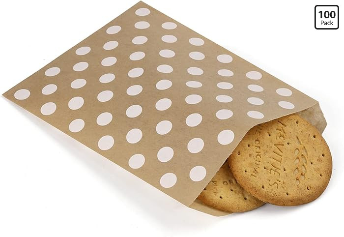 BagDream 5.5x7.75 Inches Kraft Paper Bags Pack of 100 Flat Paper Greaseproof Envelopes for Snack,... | Amazon (US)