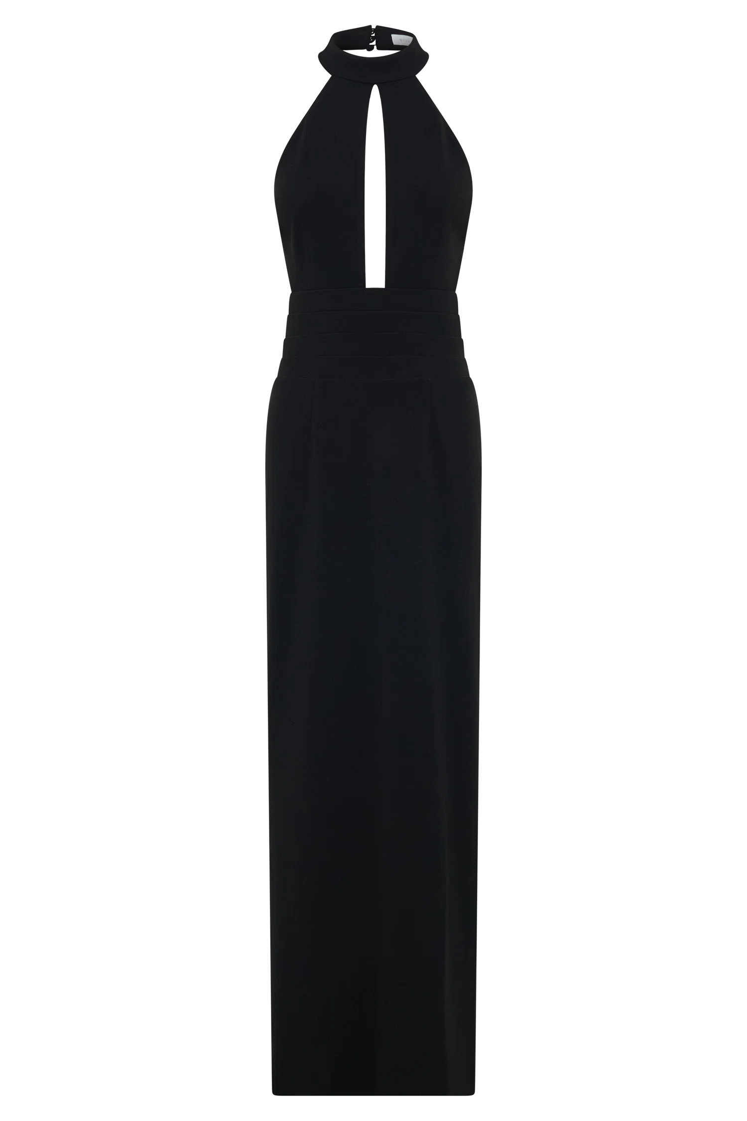 Elan Stretch Crepe Maxi Dress - Black | MESHKI US