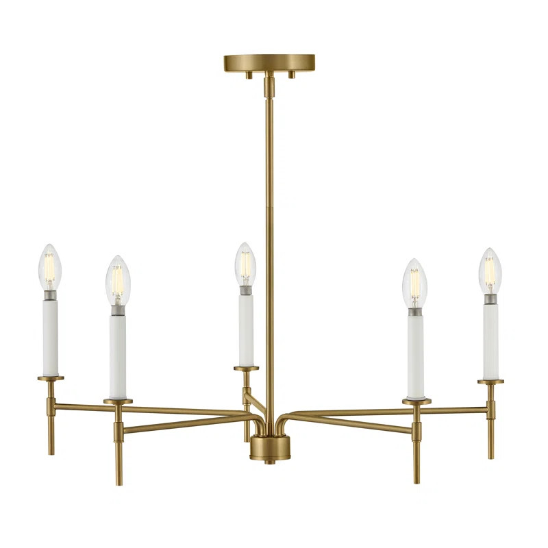 Myakka 5 - Light Steel Dimmable Other Chandelier | Wayfair North America