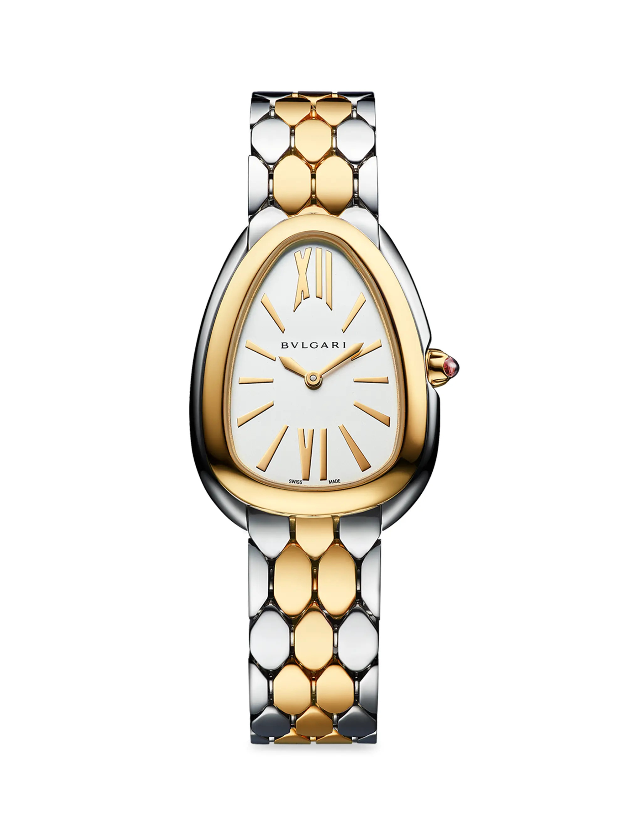BVLGARI Serpenti Seduttori Stainless Steel &amp; 18K Yellow Gold Bracelet Watch | Saks Fifth Aven... | Saks Fifth Avenue