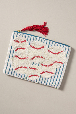 The Fiona Large Beaded Pouch | Anthropologie (US)