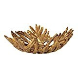 Amazon.com: Uttermost 19 3/4" Wide Gold Oak Leaf Decorative Bowl : Home & Kitchen | Amazon (US)