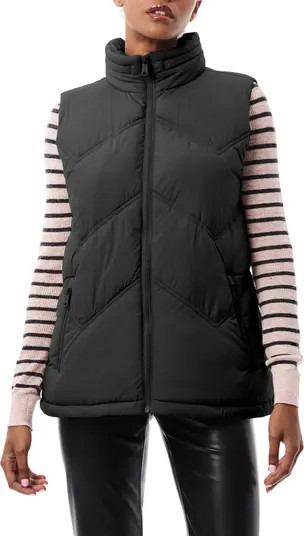 Bernardo Chevron Quilted Puffer Vest | Nordstrom | Nordstrom