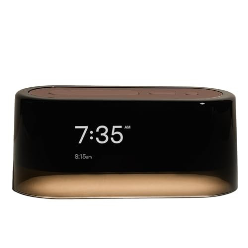 Loftie Alarm Clock with Sound Machine – Smart Alarm Clock with Light, White Noise, Bluetooth Speaker, Night Light Sound Machine, 100+ Sounds, Blackout Mode, No WiFi Mode, Optional Subscription -Coffee | Amazon (US)