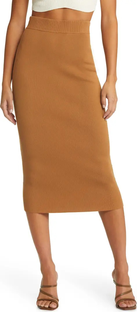 Open Edit Knit Midi Skirt | Nordstrom | Nordstrom