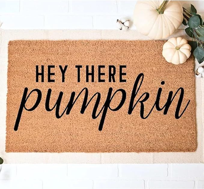 YHYA Hey There Pumpkin Doormat, Coir Waterproof Doormats for Front Door Entry Fall Personalized D... | Amazon (US)