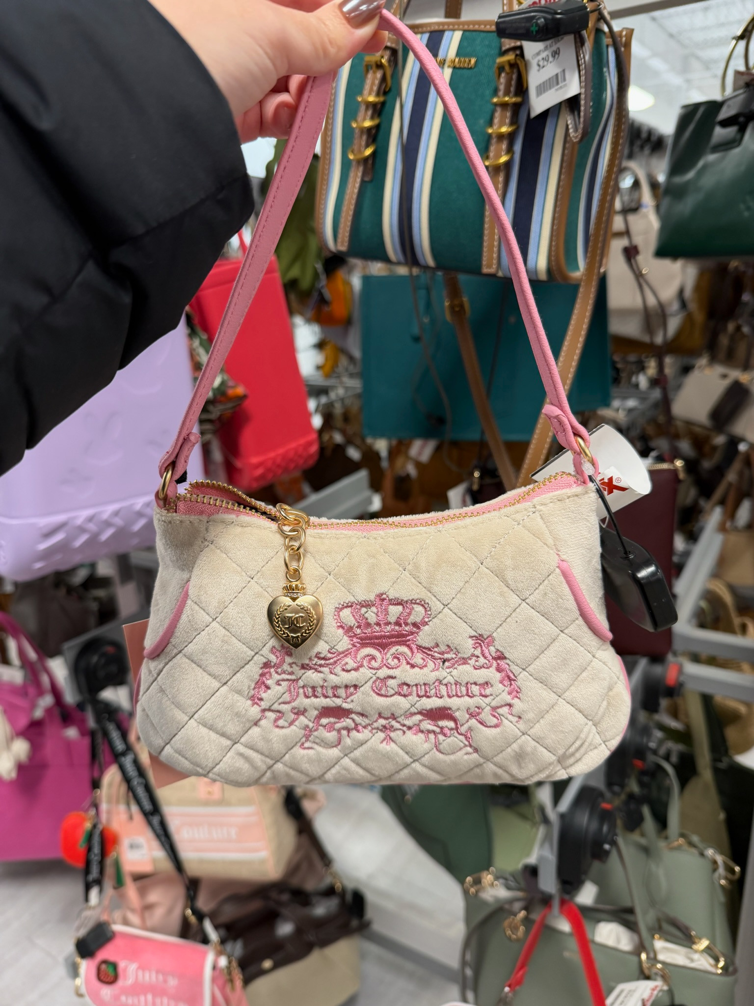 This Juicy Couture wristlet just popped up on Marshalls online and it’s giving such cute Y2K vibes! 
spring outfits 2026, easter outfits women, spring dresses, date night outfits, vacation outfits beach, work outfits, plus size fashion, juicy couture bag, juicy couture purse, y2k purse, marshalls new arrivals, marshalls finds, designer for less, trendy handbags, marshalls online finds 

 #LTKgrwm #LTKootd