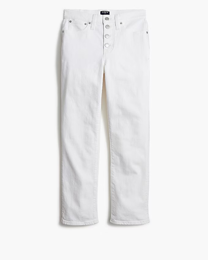 Essential straight white jean in all-day stretch | J.Crew Factory