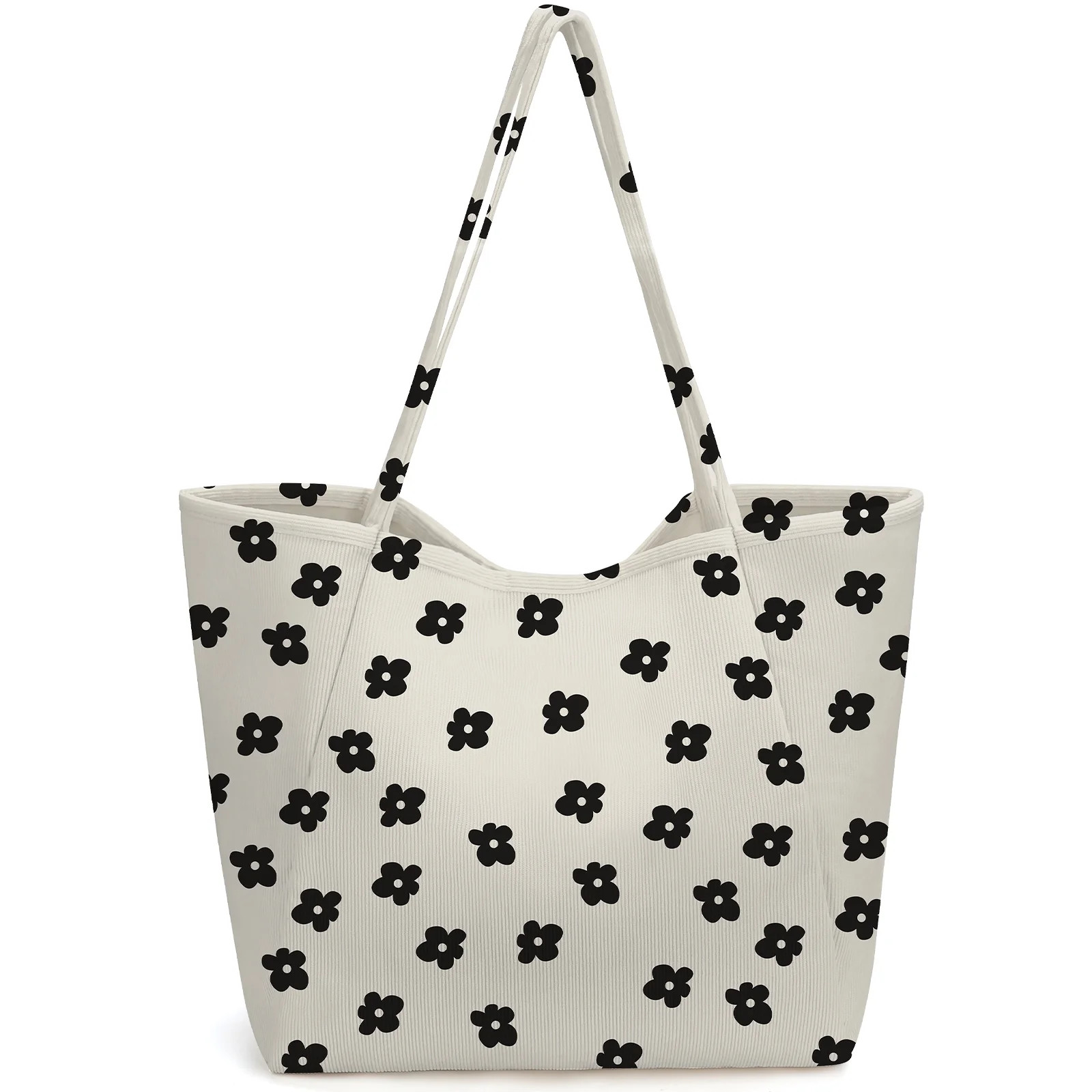 Clearance Ayieyill Corduroy Tote Bag Large for Women Girl Lady Canvas Shoulder Cord Purse and Han... | Walmart (US)