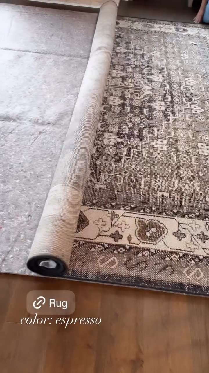 The new living room rug is in! 🤎 I got it in the color espresso. Also linking some that are similar! 

 #LTKvlog #LTKHome