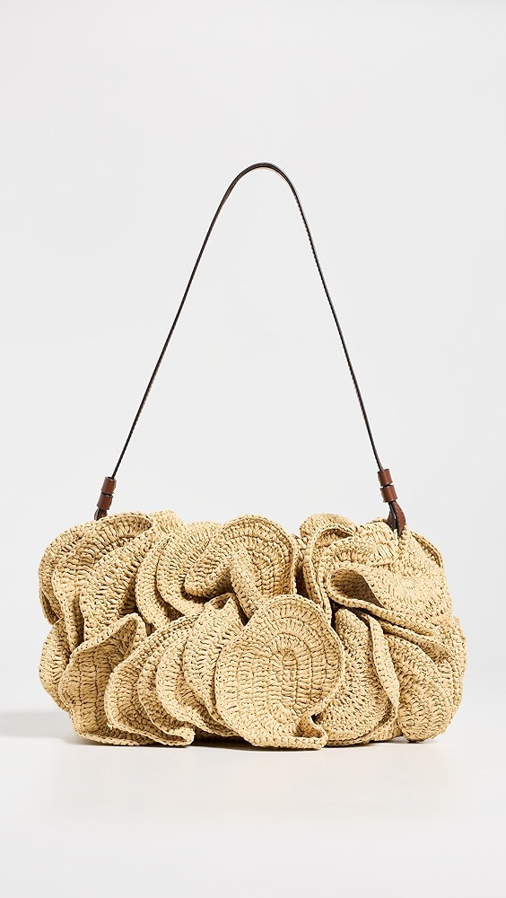 Flower Raffia Shoulder Bag | Shopbop