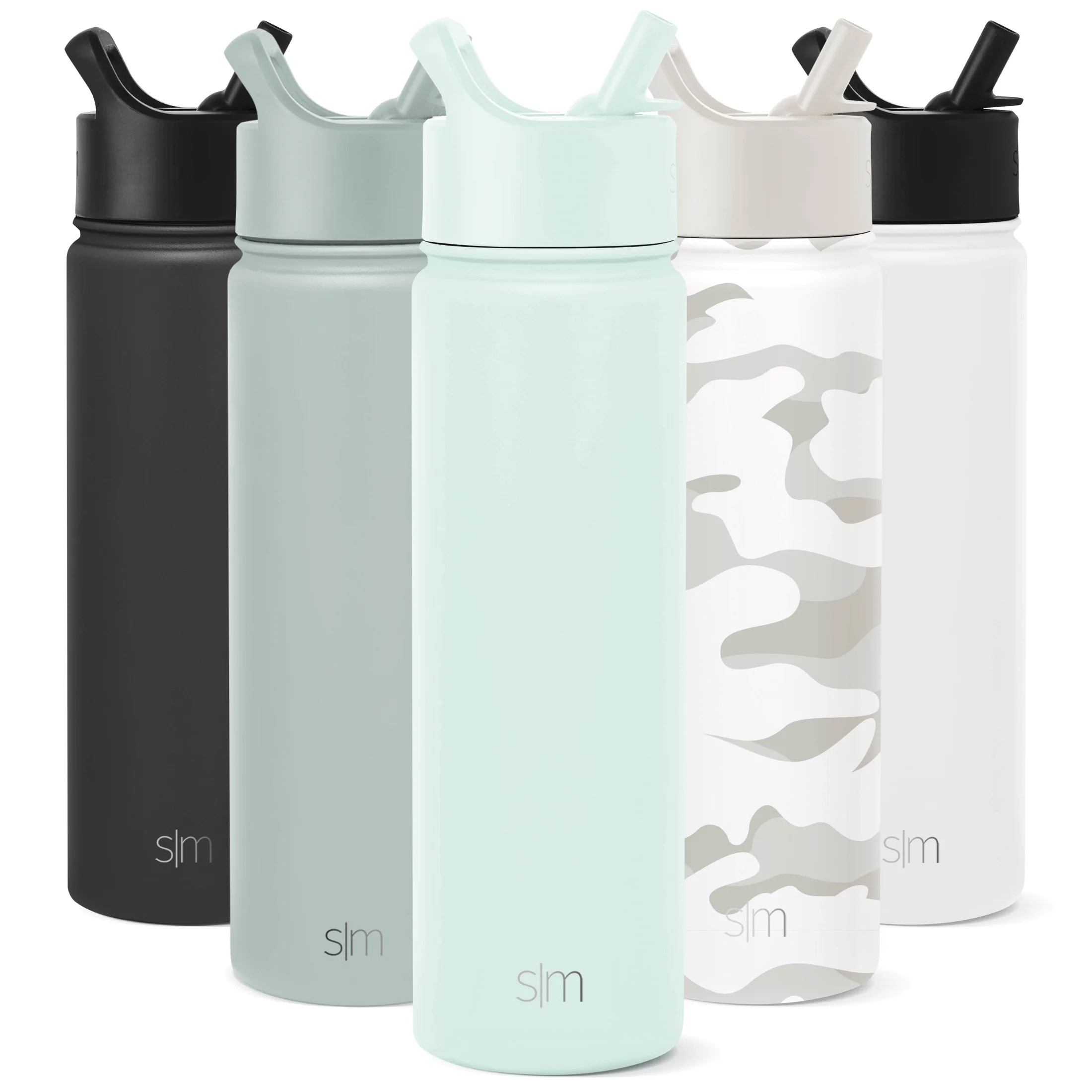 Simple Modern Summit Water Bottle Straw Lid Vacuum Insulated Stainless Steel Bottle | 22 fl oz | Walmart (US)