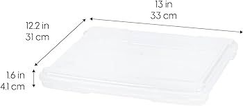 IRIS USA 10Pack 8.5" x 11" Portable Project Case Container with Snap-Tight Latch, Clear | Amazon (US)