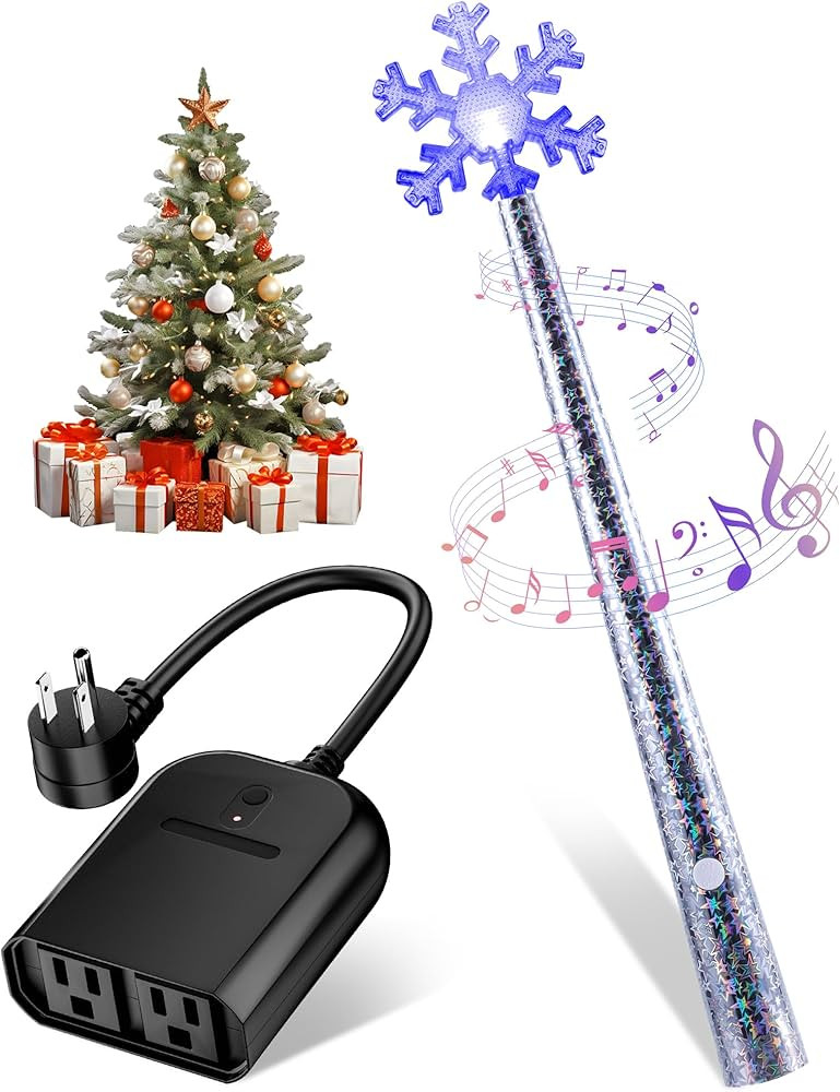 Magic Wand for Christmas Tree Light, Wireless Christmas Tree Wand Remote Control for Christmas St... | Amazon (US)