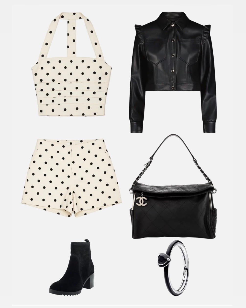 A little summer outfit inspiration. Love this combo of polished polka dots with some leather for edge.

#LTKootd #LTKTravel #LTKSeasonal