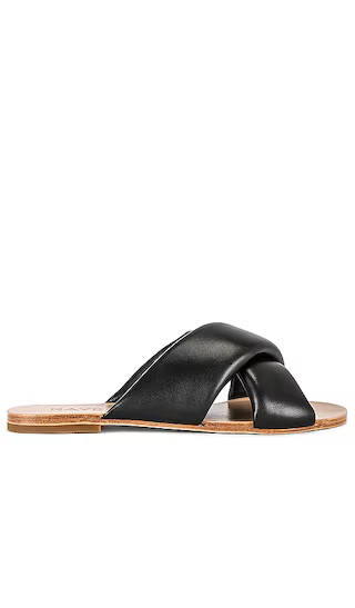 Sullivan Puff Sandal in Black | Revolve Clothing (Global)