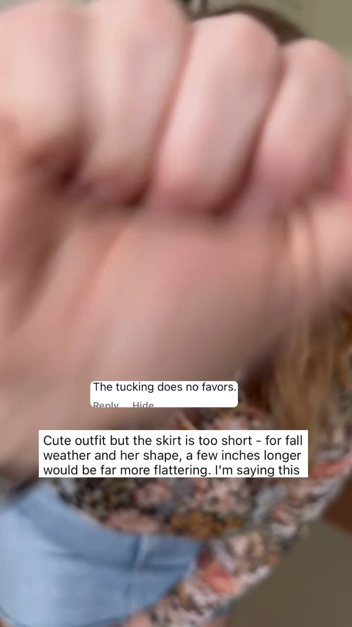 Share this with a friend who could use this message 🤍

Every now and then I get comments like the ones I shared at the beginning of the reel.  Honestly, they don’t really bother me anymore, and usually I just delete them.  But then I thought about this - what if one of you reads them & it discourages you from trying an outfit you wanted to try? Or if it makes you feel bad about your body?  My account is here to share the opposite message - your body doesn’t define anything about who you are, and you can wear whatever you want!  And realistically - no matter what size you are- we all have good days & bad days with body image. 

I’m so glad you’re here and a part of this community - thank you! I never take for granted that you choose to follow me of all the accounts on the internet 🤍

And a reminder - it doesn’t hurt to be kind - although we won’t get it right all the time, kindness matters a lot more than your size ☺️

#midsizestyle #midsizefashion #size14 #midsizeoutfits #bodyneutrality