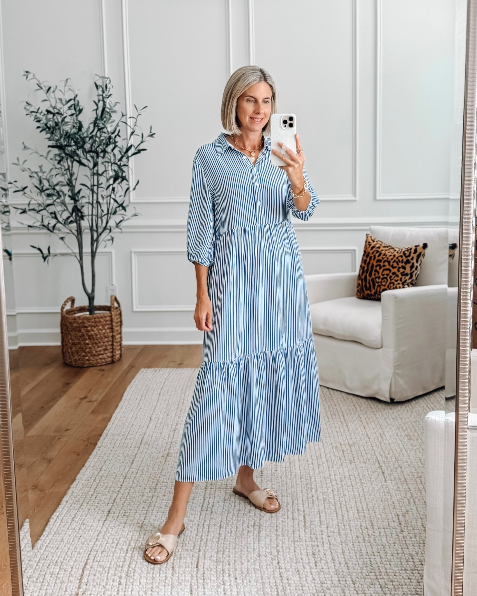 Classic stripe Amazon dress that makes getting dressed so easy 💙
3/4 length sleeves and comes in other pretty prints as well. Wearing a small
Perfect for teacher outfits, summer workwear, church or just looking put together with minimal effort 🙌

#amazonfinds #teacherstyle #easyoutfits #amazonfashion #workwearideas #teacheroutfits #everydaystyle #amazonoutfits #purelysimplestyle

#LTKWorkwear #LTKFindsUnder50 #LTKSaleAlert