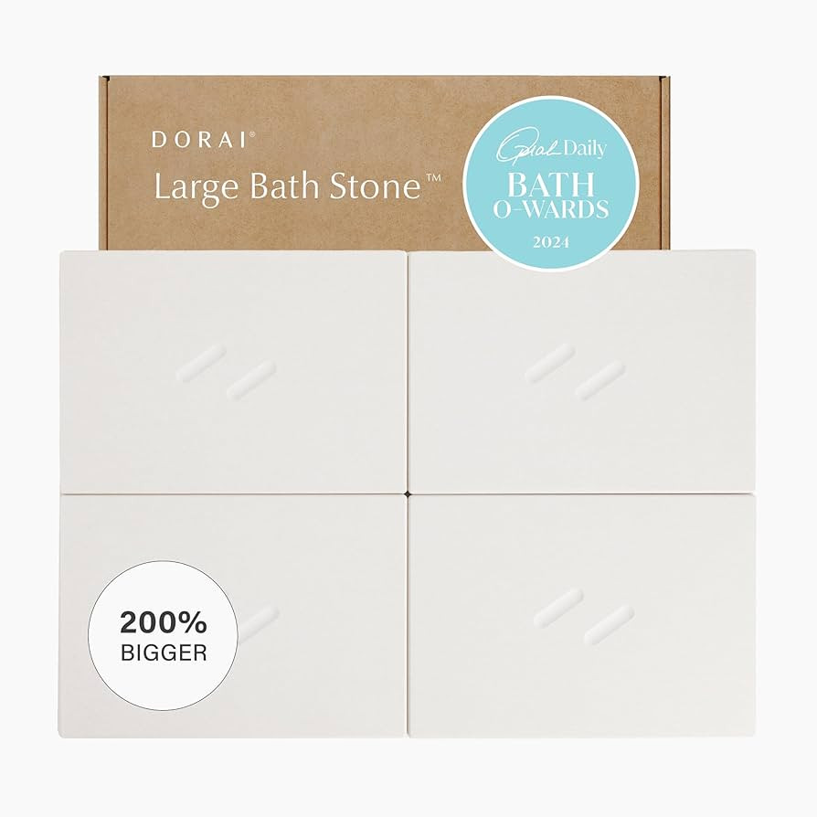 Dorai Home Stone Bath Mat for Bathroom – Large, Quick-Drying, Non-Slip Surface, Customizable De... | Amazon (US)