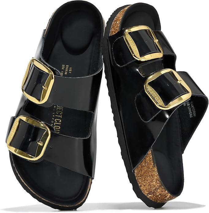Project Cloud 100% Genuine Leather Flat Sandals for Women 2026 Comfortable Beach Essentials Women... | Amazon (US)