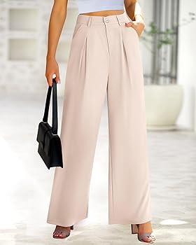 BTFBM Women High Waist Palazzo Pants Summer 2026 Casual Wide Leg Trousers Loose Work Office Busin... | Amazon (US)