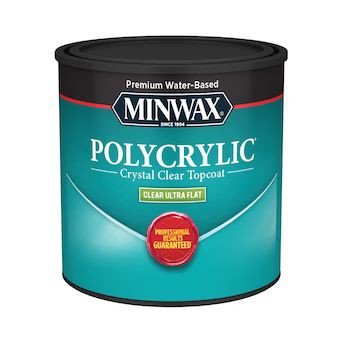 Minwax Polycrylic Clear Flat Water-based Polyurethane (Half-pint) | Lowe's