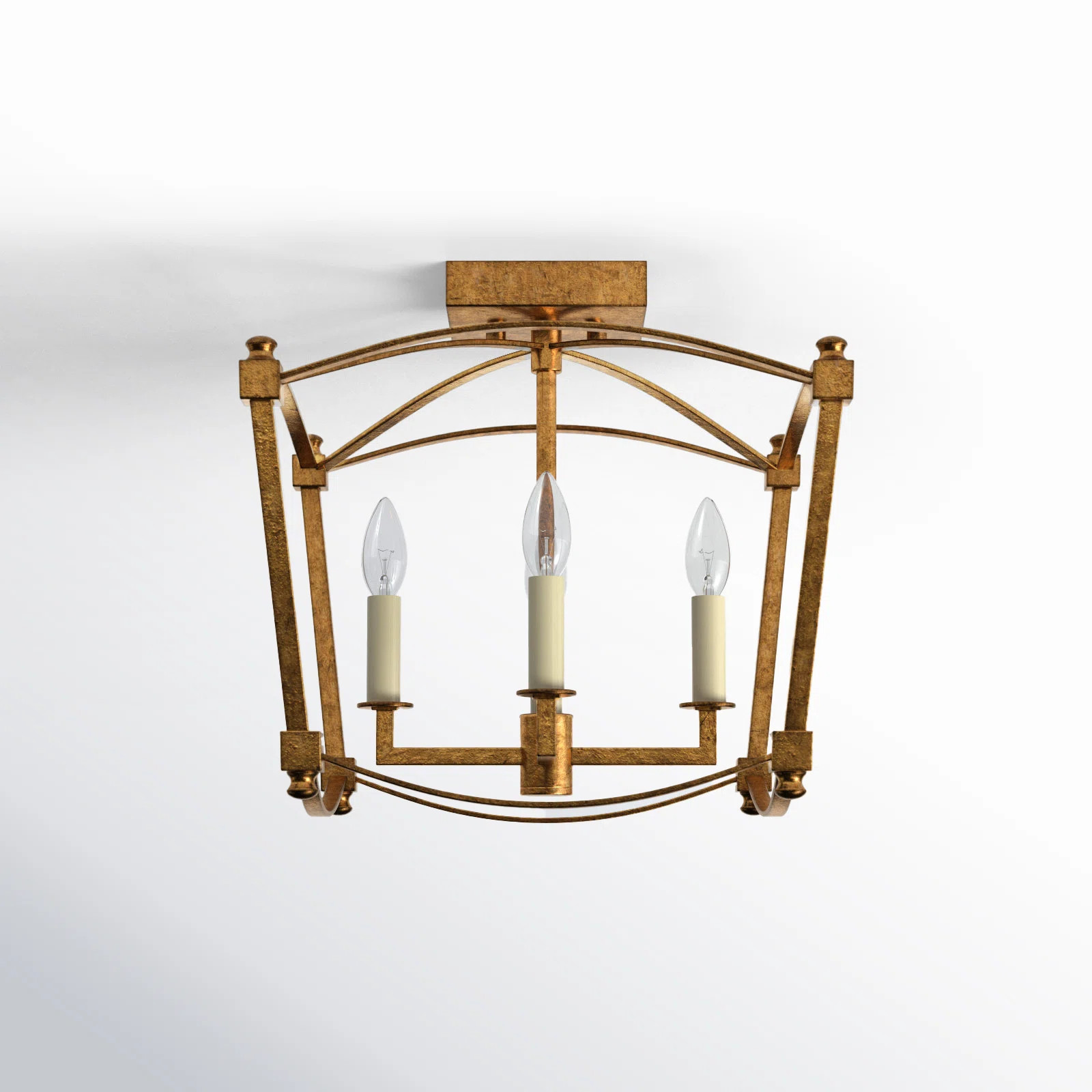 Birch Lane™ Olive 4 - Light Semi-Flush Mount & Reviews | Wayfair | Wayfair North America