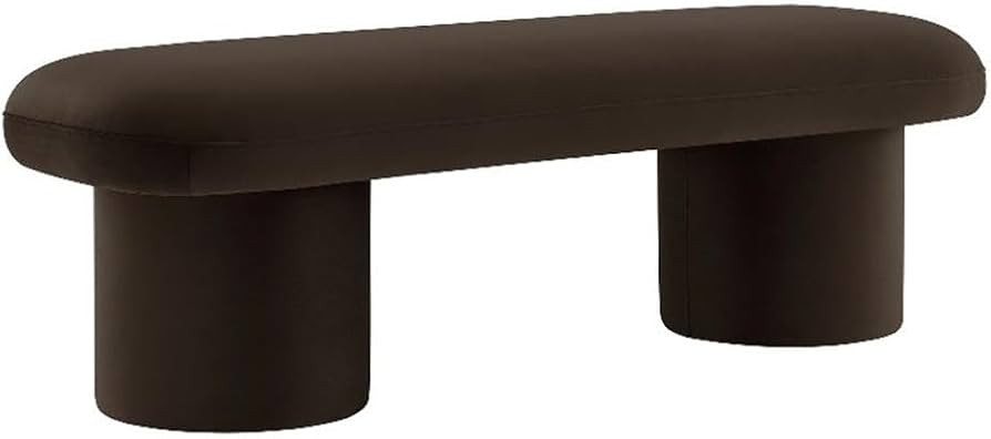 Modway Orla Performance Velvet Upholstered Bench in Chocolate Brown | Amazon (US)