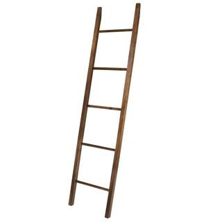 American Trails 19 in. W x 1.75 in. D Natural Decorative Ladder with Solid Walnut 117-53 - The Ho... | The Home Depot