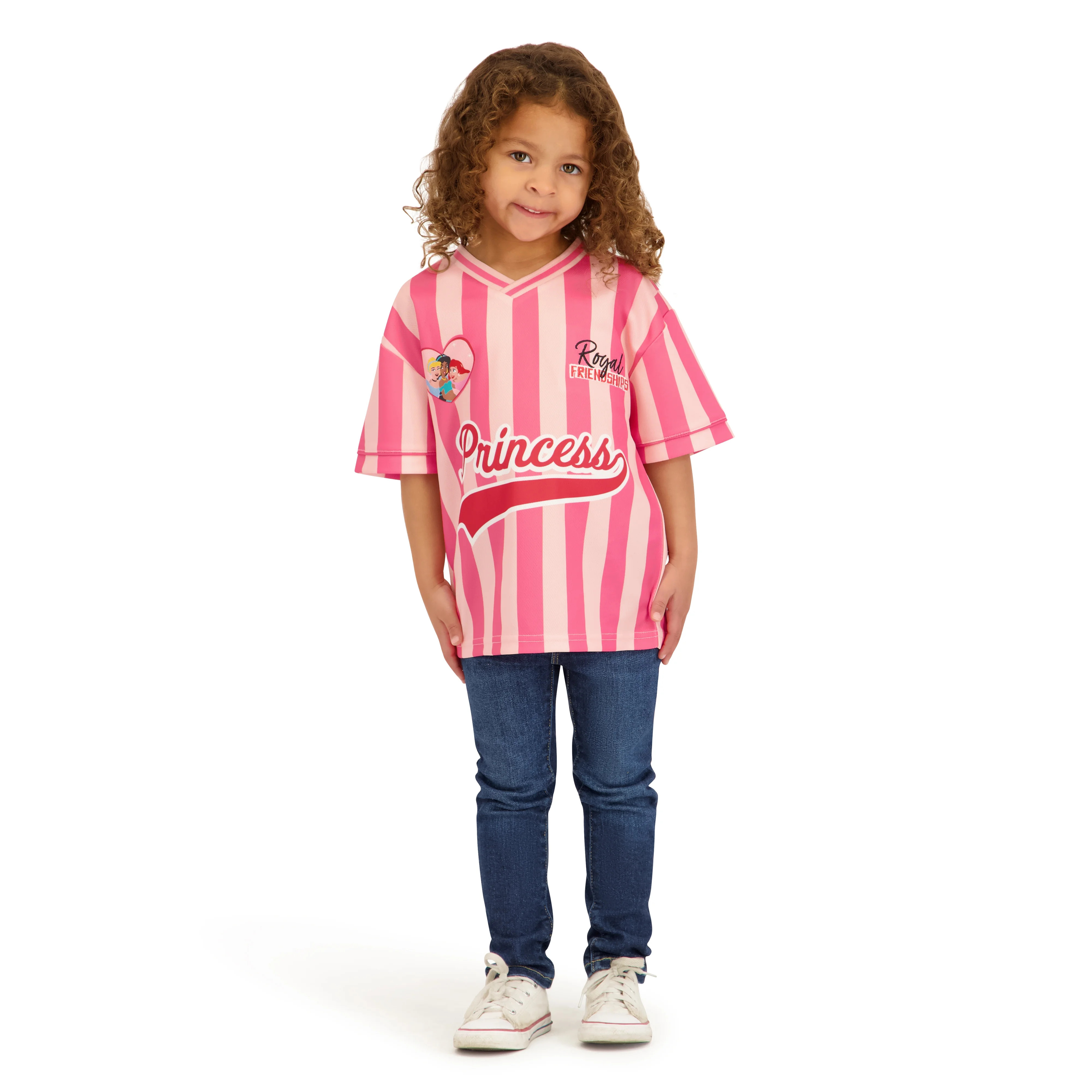 Princess Toddler Girl Short Sleeve Jersey, Sizes 12 Months-5T | Walmart (US)
