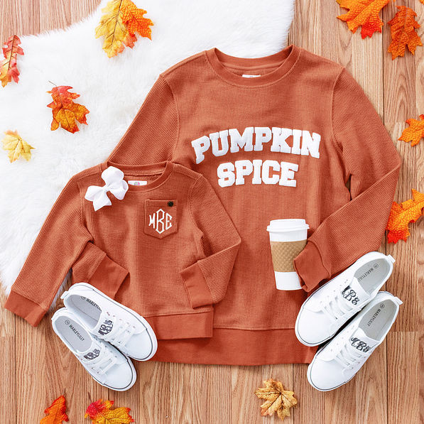Pumpkin Spice Corded Sweatshirt | Marleylilly