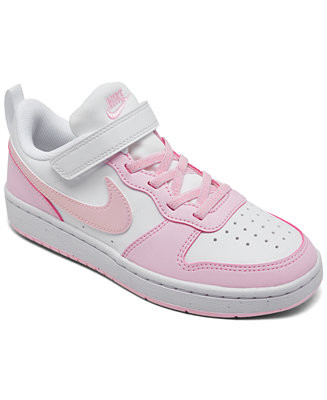 Little Girls Court Borough Low Recraft Adjustable Strap Casual Sneakers from Finish Line | Macy's Canada