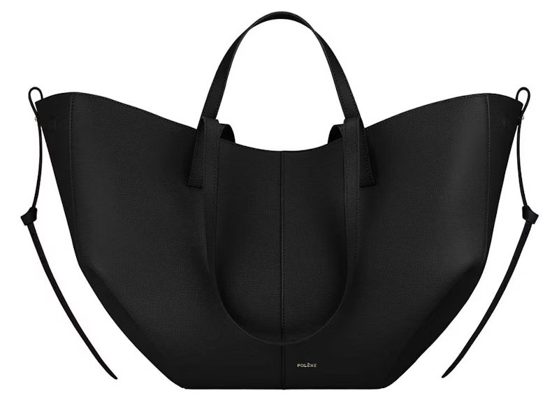 Polene Cyme Black Textured Leather | StockX