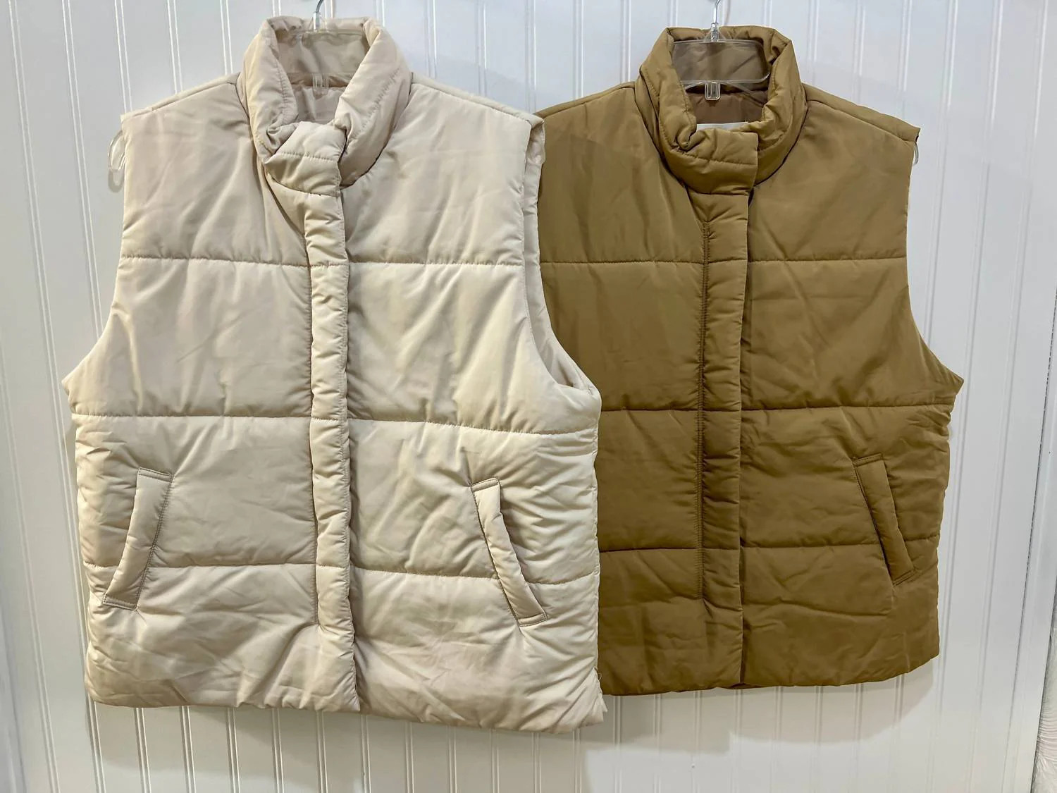 Puffer Vest In Mocha | Shop Simon