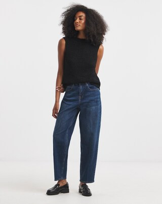 Mid Wash Barrel Jean | Simply Be | Simply Be (UK)