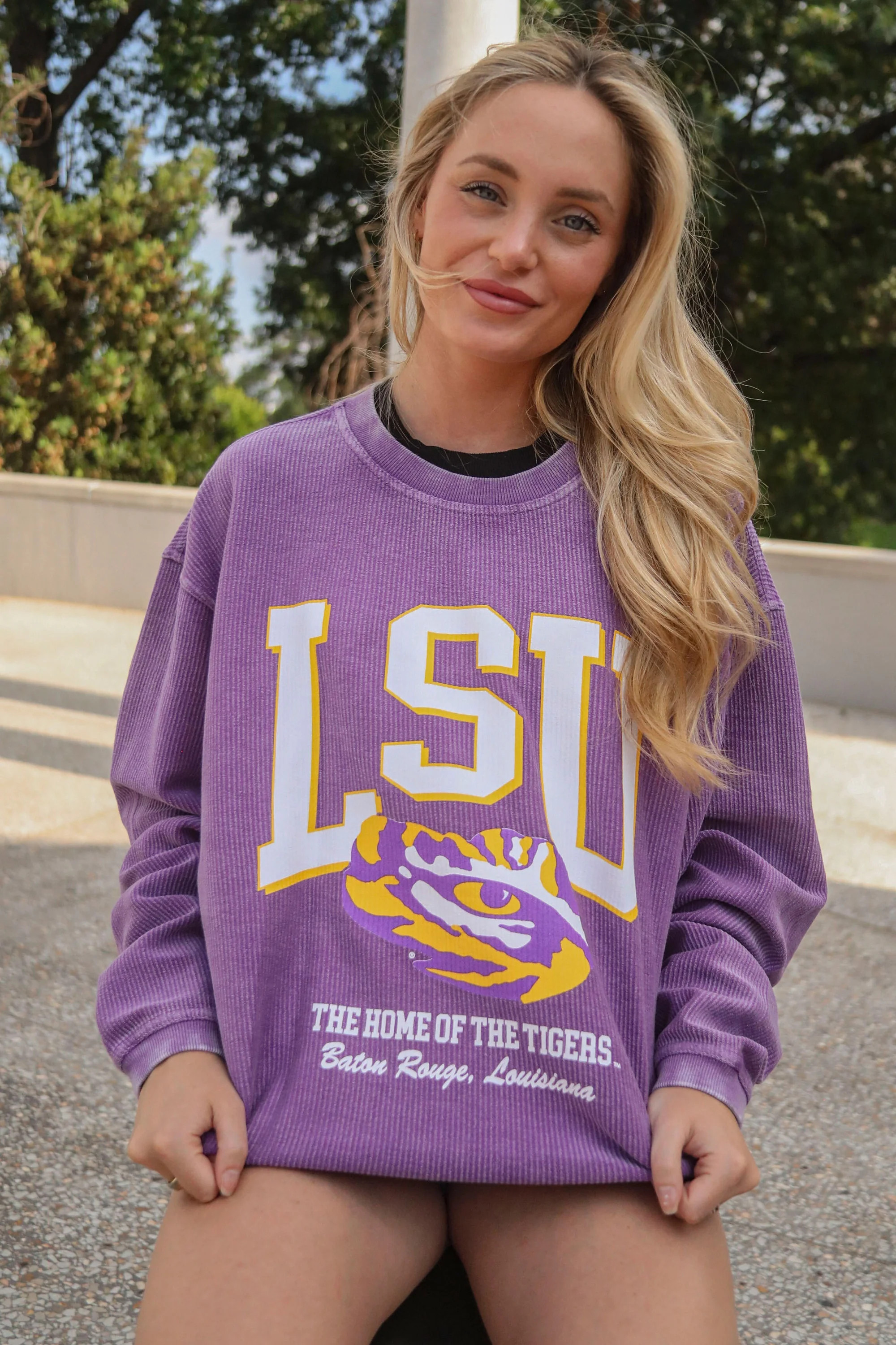 charlie southern: lsu mascot corded sweatshirt | RIFFRAFF
