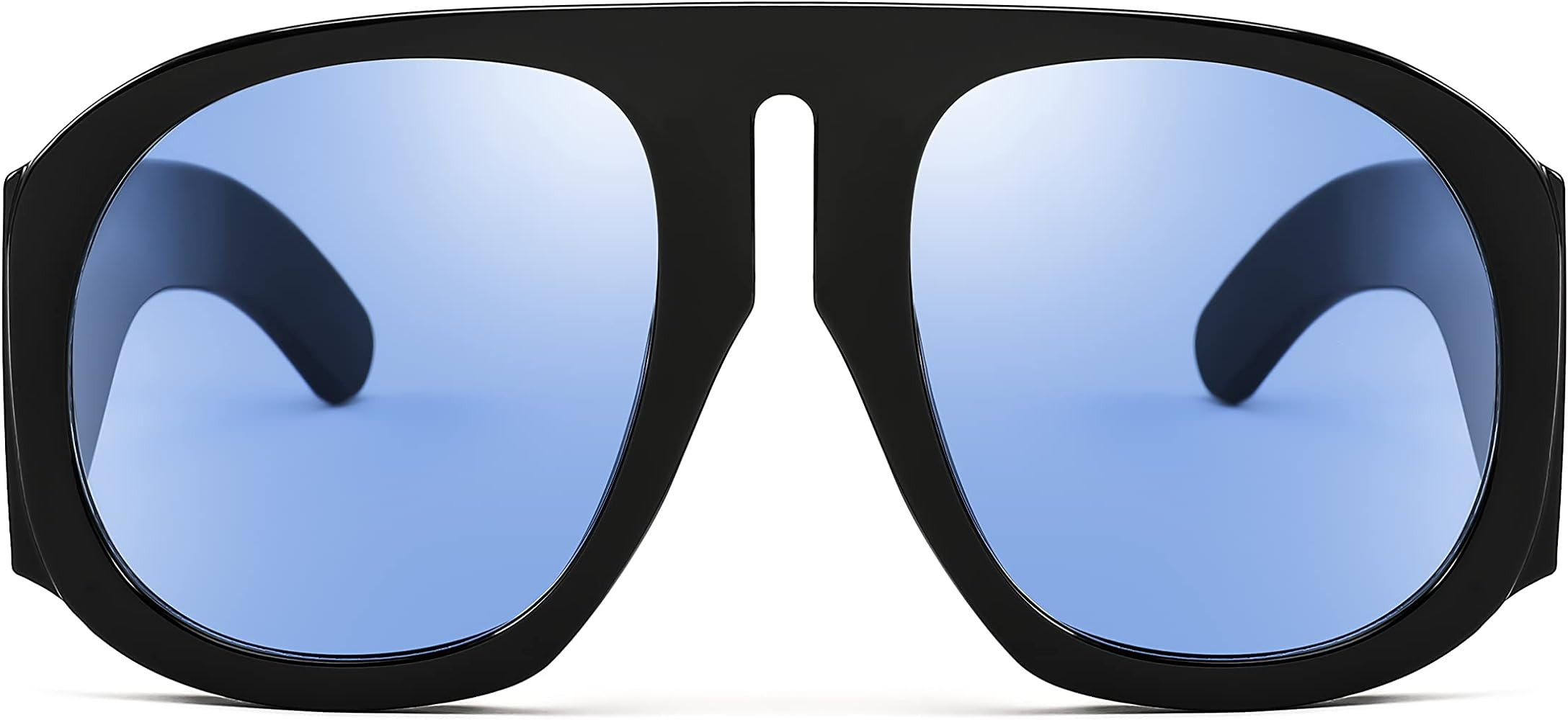 FEISEDY Retro Trendy Avaitor Sunglasses for Women Men Oversized Vintage 70s 80s Sunglasses Flat T... | Amazon (US)