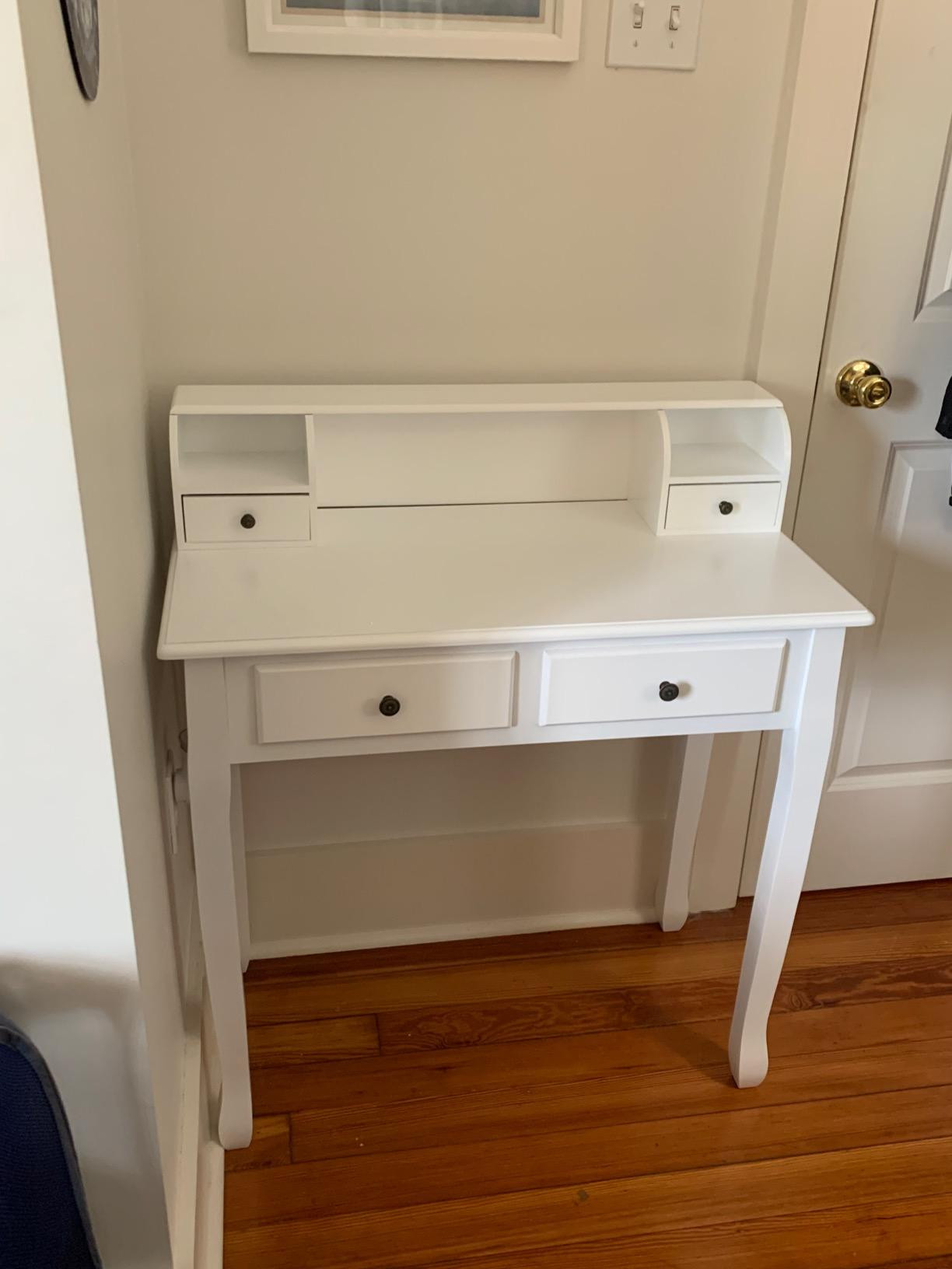 Giantex Writing Desk with 4 Drawers, Removable Floating Organizer 2-Tier Mission Home Computer Va... | Amazon (US)