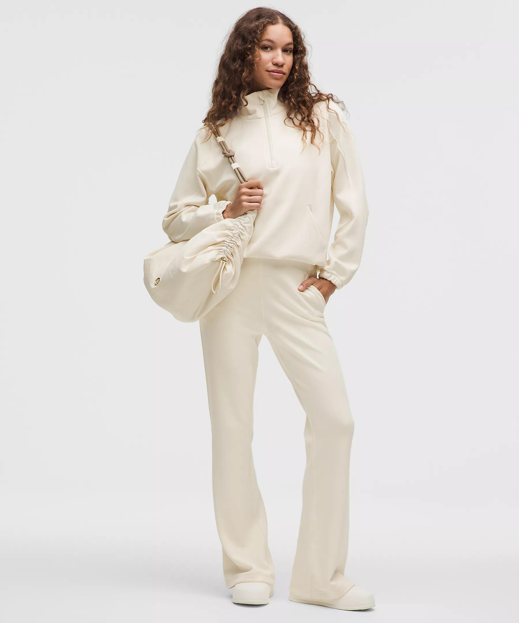 Brushed Softstreme Mid-Rise Flared Pant | Lululemon (US)