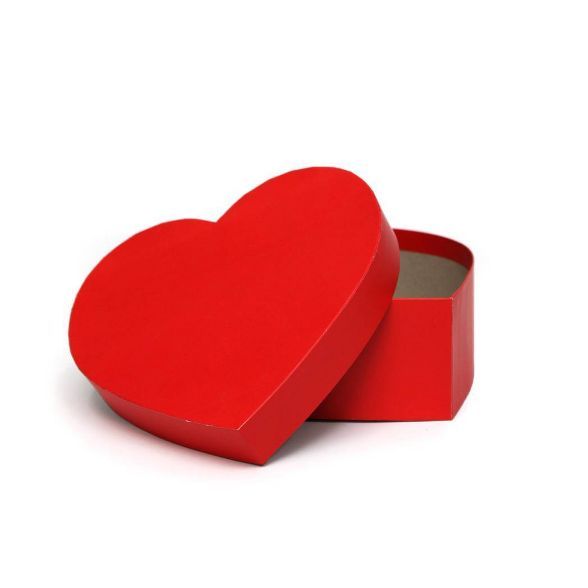 Valentine&#39;s Day Heart Shaped Gift Box Red - Spritz&#8482; | Target