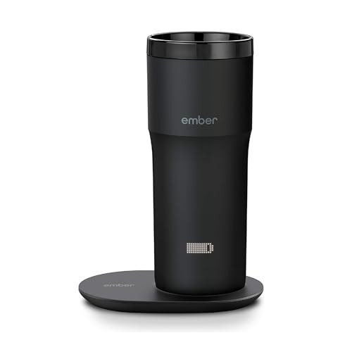 Ember Travel Mug 2+, 12 oz, Temperature Control Smart Travel Mug, Stainless Steel, Slate Black (with Apple Find My) | Amazon (US)