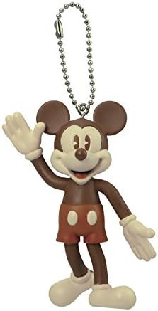 Disney Retro Mickey Mouse Bendable Key Chain (Brown) Key Accessory, Multi-Colored, 3" | Amazon (US)